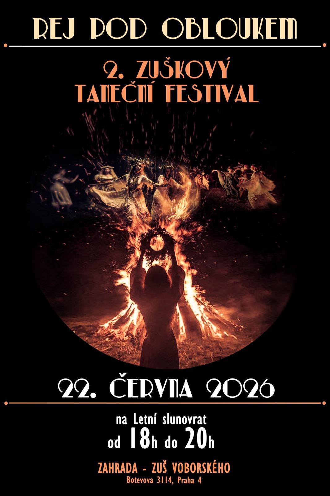 Rej pod obloukem - taneční festival na zahradě ZUŠ - 22. 6. 2026 od 18 do 20 h